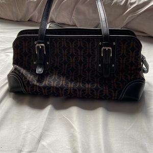 fossil roomy but small brown vintage handbag